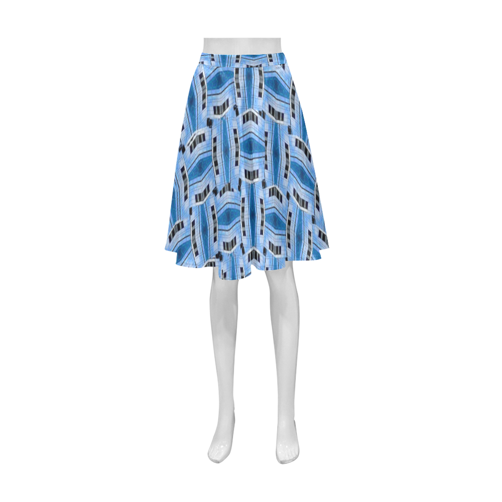 GLASS CUBE WEAVE Athena Women's Short Skirt (Model D15)