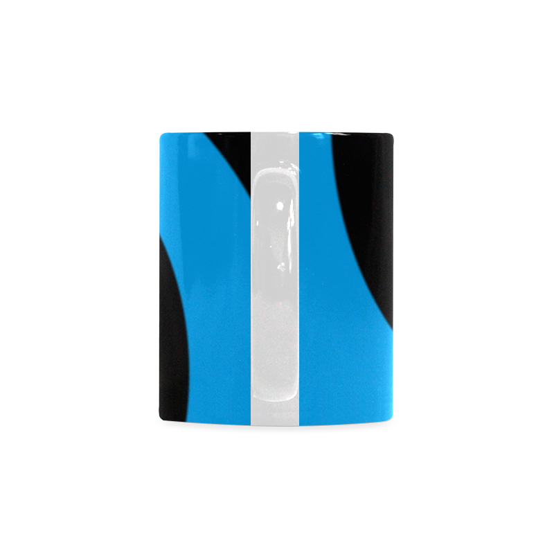 BLACK & BLUE SWIRL White Mug(11OZ)