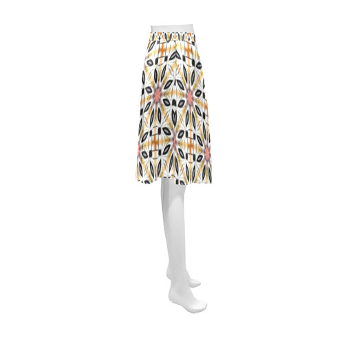 Floral Quilt Pattern Athena Women's Short Skirt (Model D15)