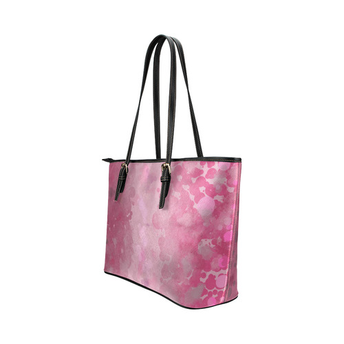 LILAC SURPISE Leather Tote Bag/Small (Model 1651)