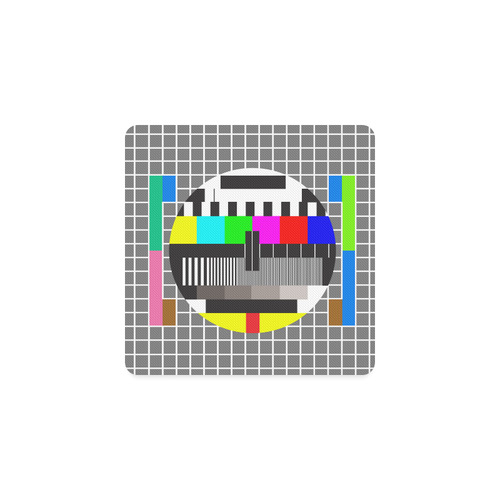 test tv screen Square Coaster