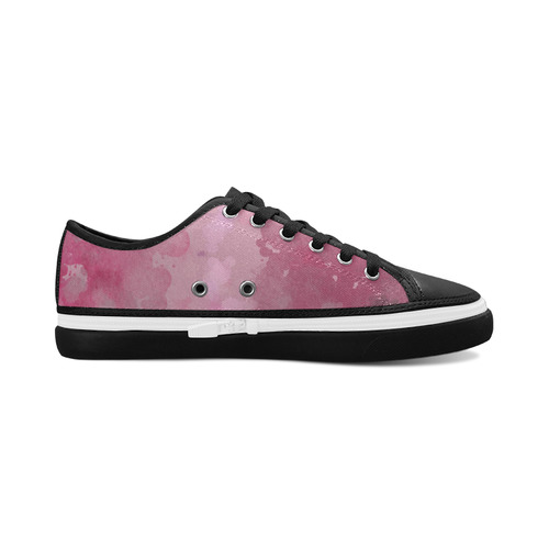 LILAC SURPISE Women's Canvas Zipper Shoes/Large Size (Model 001)