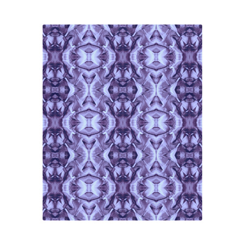 Purple  Fabric Pattern Design Duvet Cover 86"x70" ( All-over-print)
