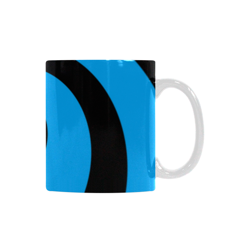 BLACK & BLUE SWIRL White Mug(11OZ)
