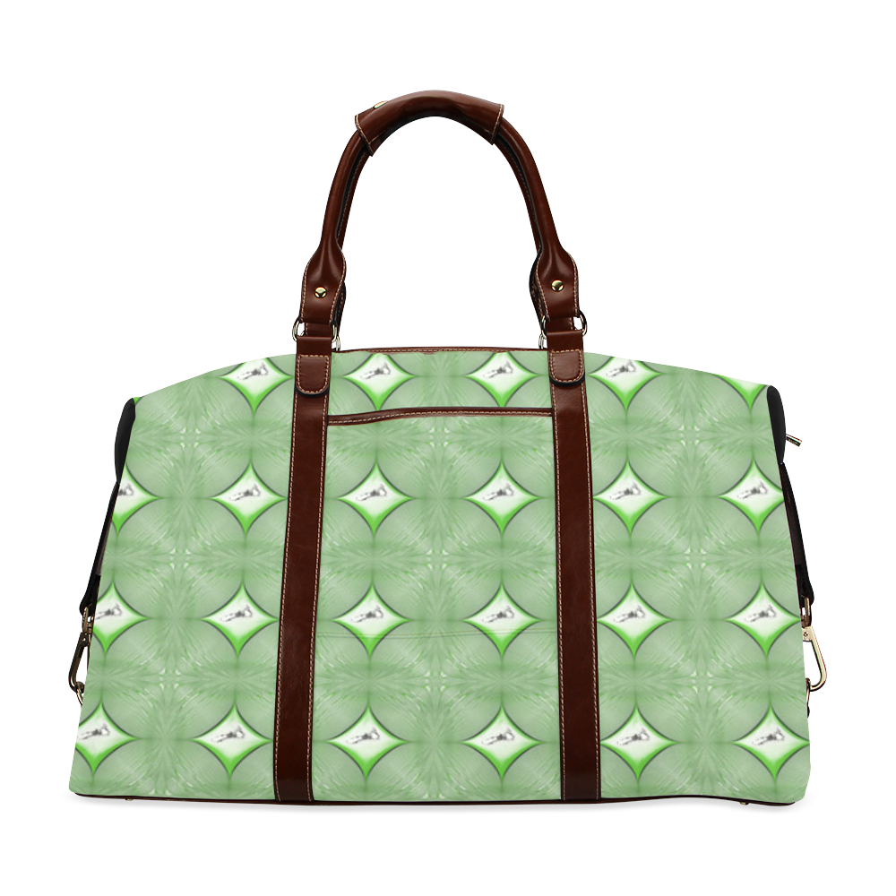 green sky tiles Classic Travel Bag (Model 1643) Remake