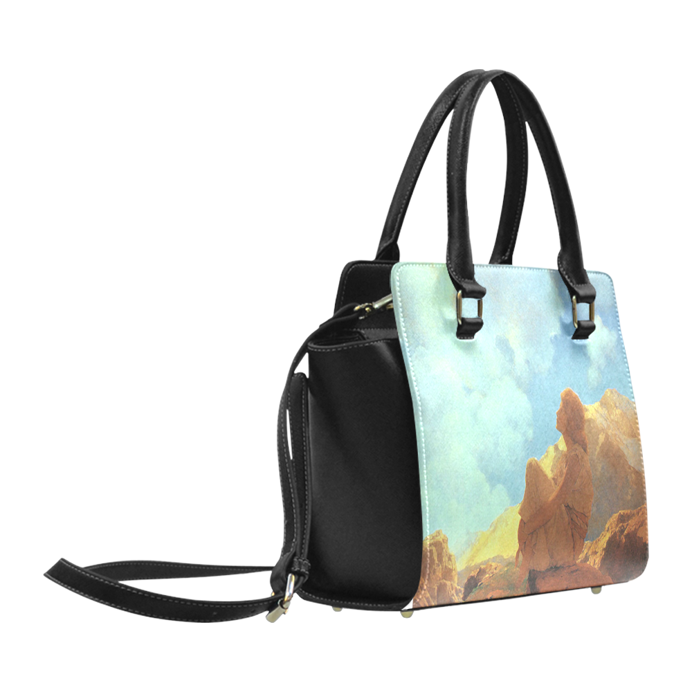 Maxfield Parrish Spring Morning Fine Art Classic Shoulder Handbag (Model 1653)