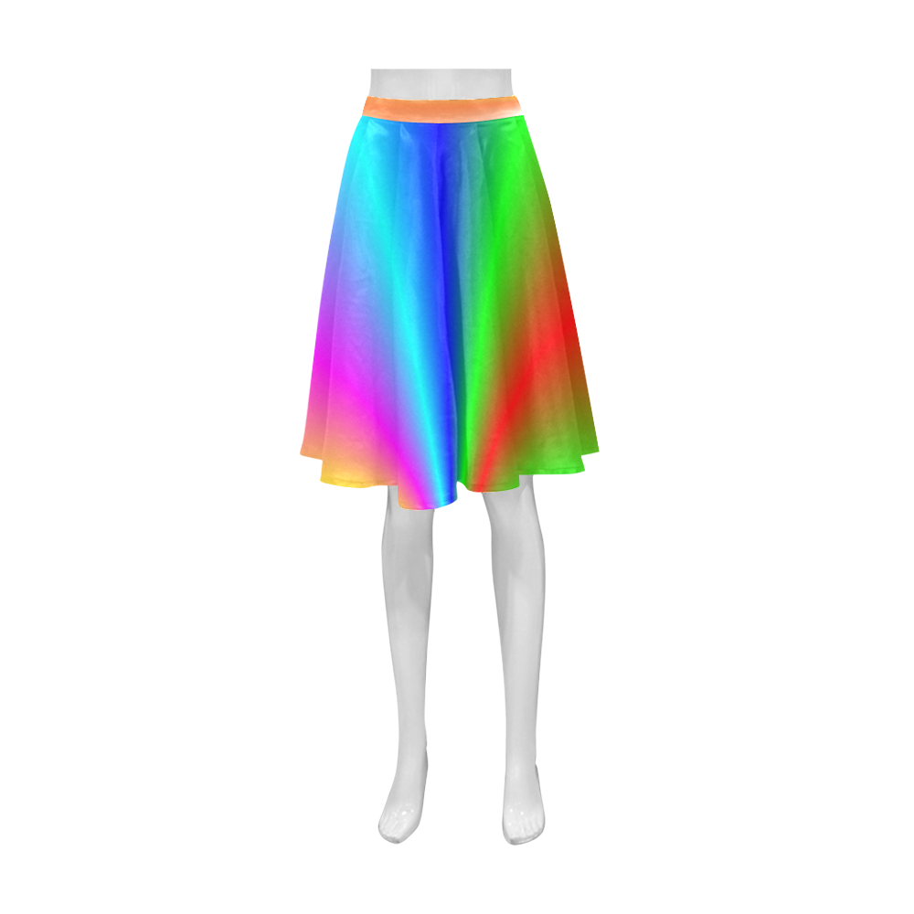 Swathed In Rainbows Athena Women's Short Skirt (Model D15)