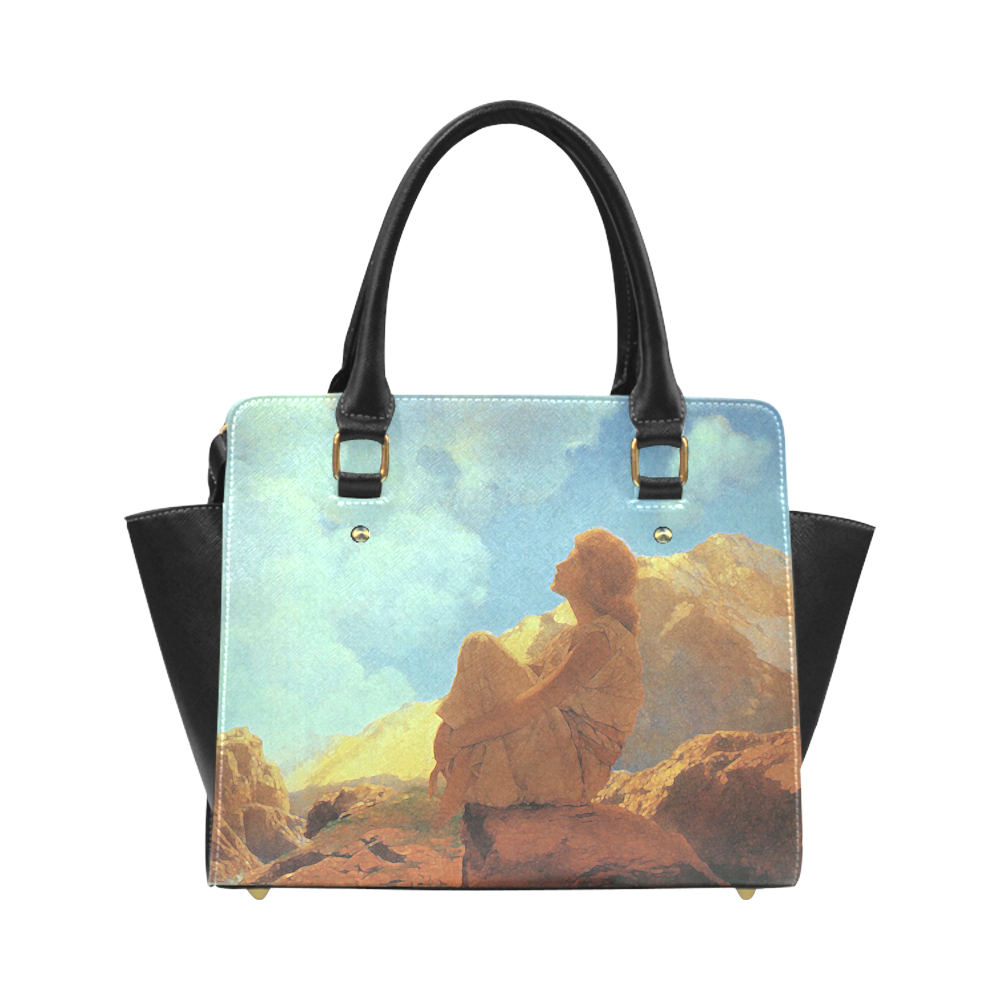 Maxfield Parrish Spring Morning Fine Art Classic Shoulder Handbag (Model 1653)