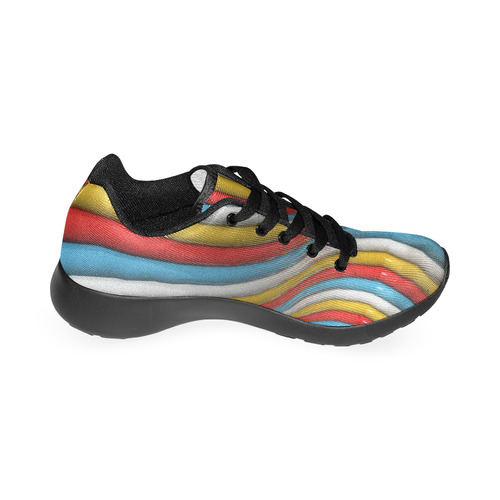 abstract plastic tubes Women’s Running Shoes (Model 020)