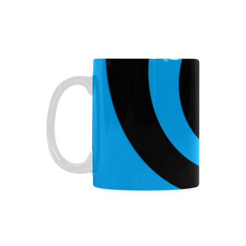 BLACK & BLUE SWIRL White Mug(11OZ)