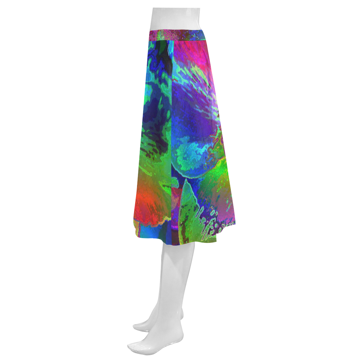 Floral ArtStudio 281016 A Mnemosyne Women's Crepe Skirt (Model D16)