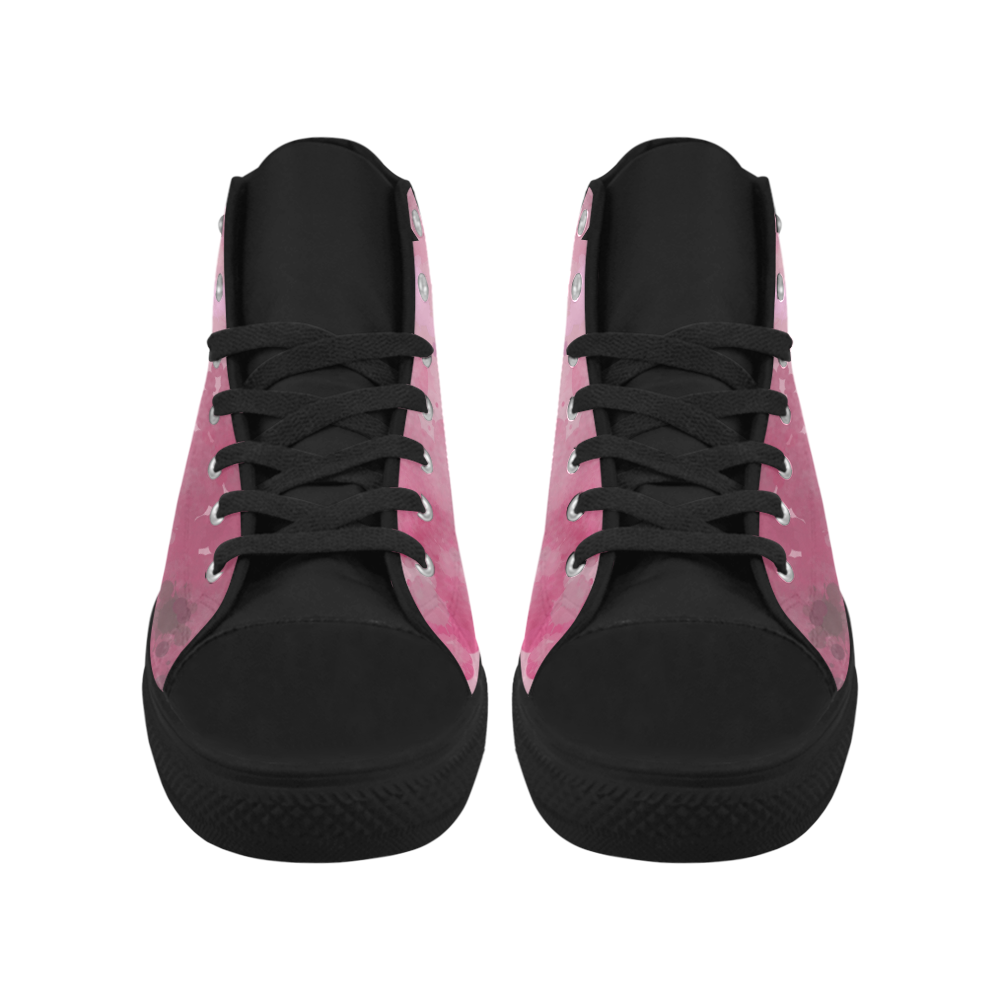 LILAC SURPISE Aquila High Top Microfiber Leather Women's Shoes (Model 032)