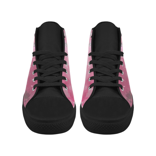LILAC SURPISE Aquila High Top Microfiber Leather Women's Shoes (Model 032)