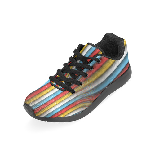 abstract plastic tubes Women’s Running Shoes (Model 020)