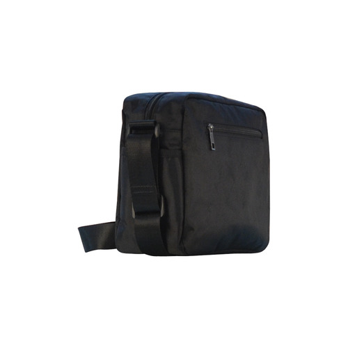 BLACK & BLUE SWIRL Classic Cross-body Nylon Bags (Model 1632)
