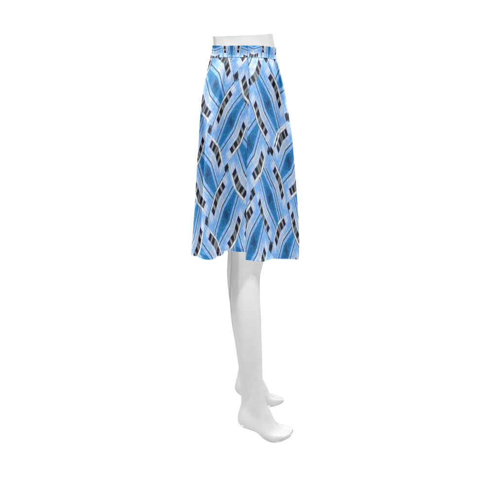 GLASS CUBE WEAVE Athena Women's Short Skirt (Model D15)