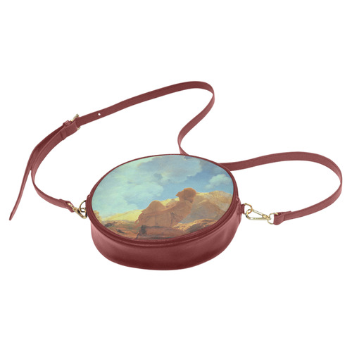 Maxfield Parrish Spring Morning Fine Art Round Sling Bag (Model 1647)