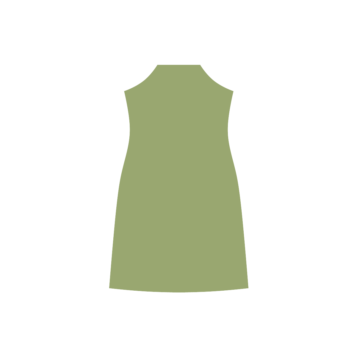 Peridot V-Neck Open Fork Long Dress(Model D18)
