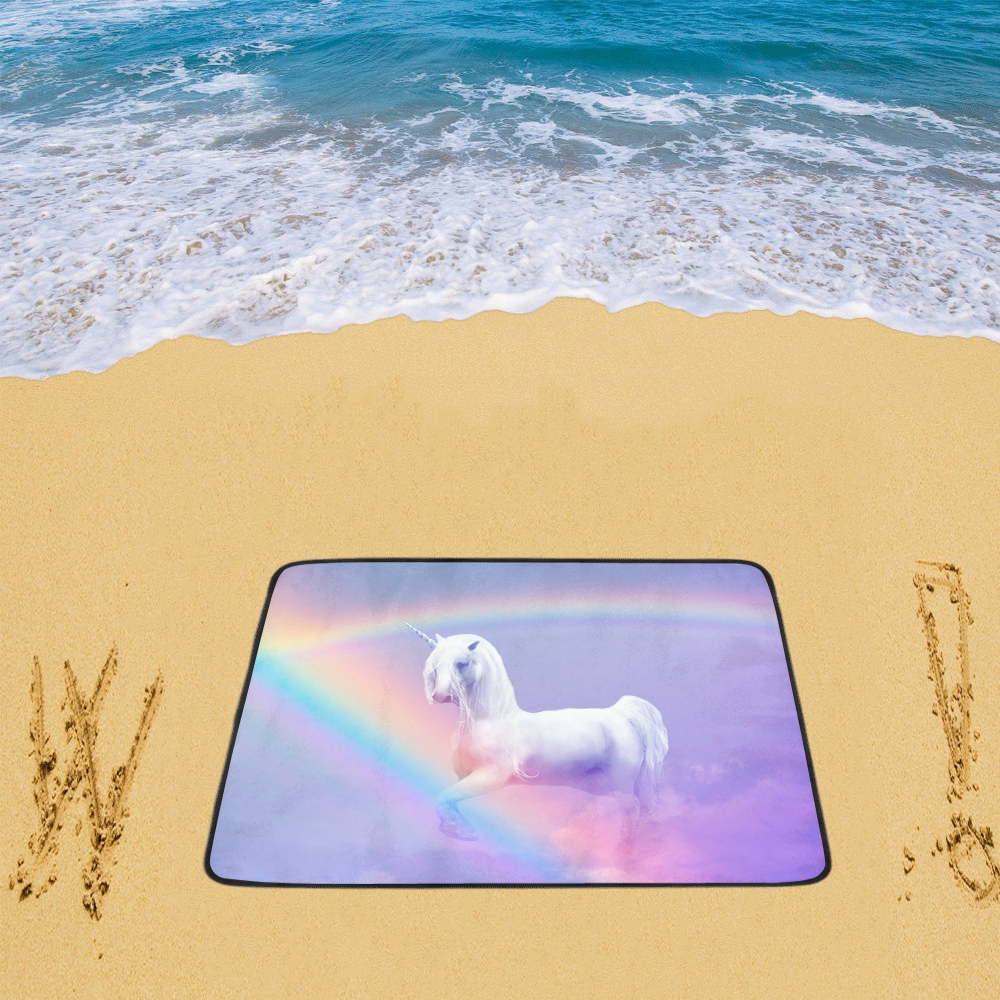 Unicorn and Rainbow Beach Mat 78"x 60"