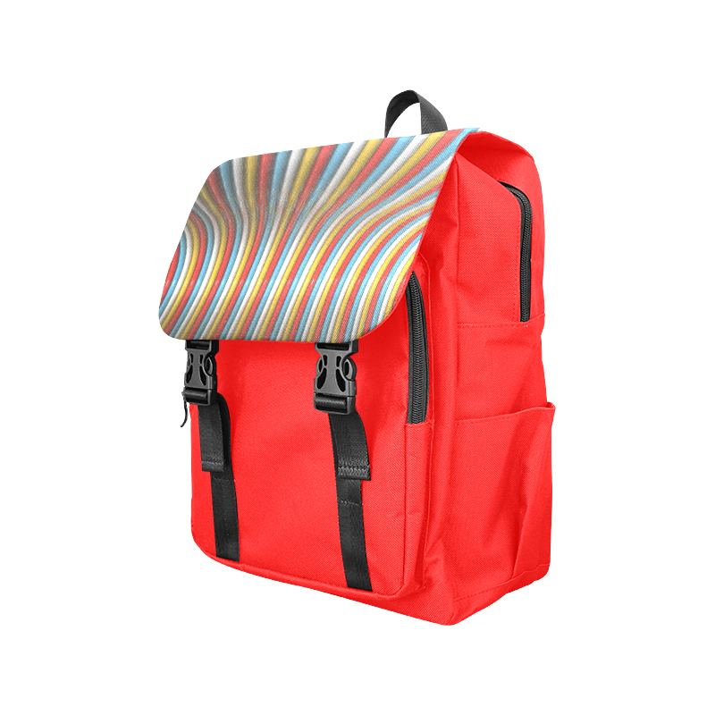 abstract plastic tubes Casual Shoulders Backpack (Model 1623)