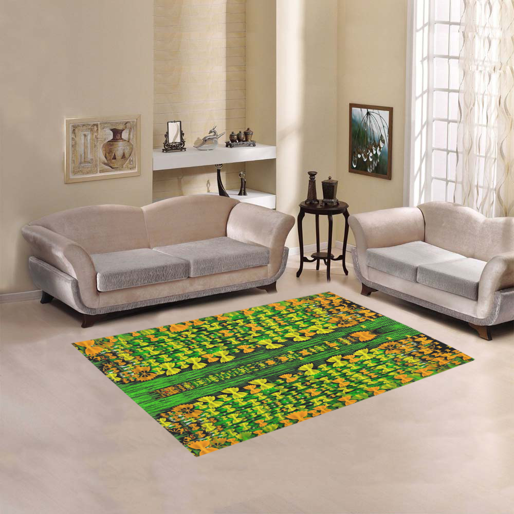 Magical forest of freedom and hope Area Rug 5'3''x4'