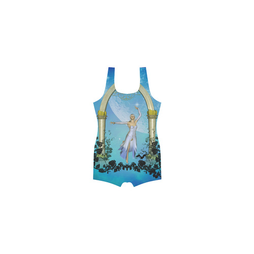Dancing in the sky with roses Classic One Piece Swimwear (Model S03)