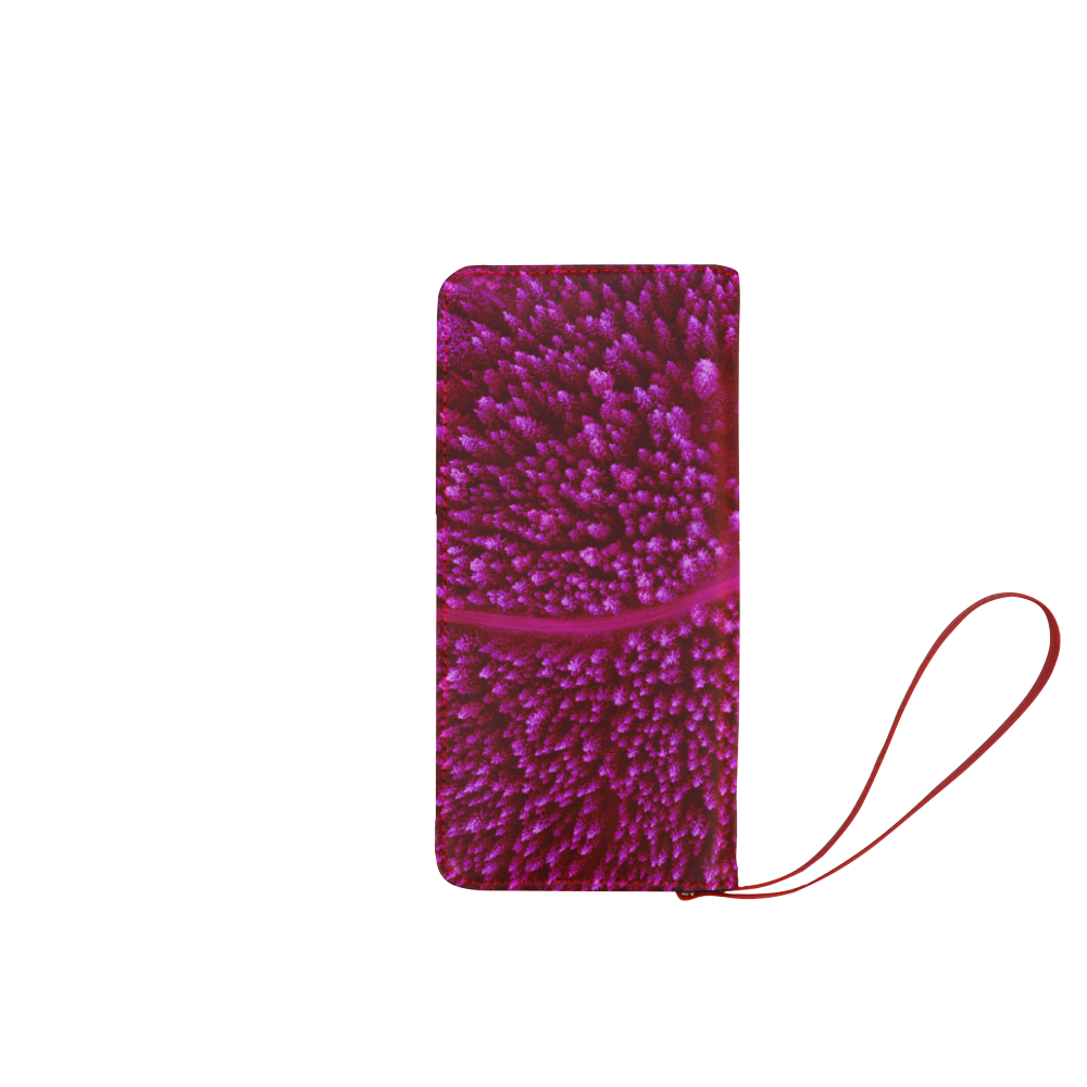 Girls wallet : New elegant edition with Woods. Fashion neon pink LINE 2016. This is original art, yo Women's Clutch Wallet (Model 1637)