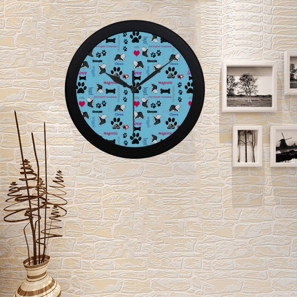 wordscolor Circular Plastic Wall clock
