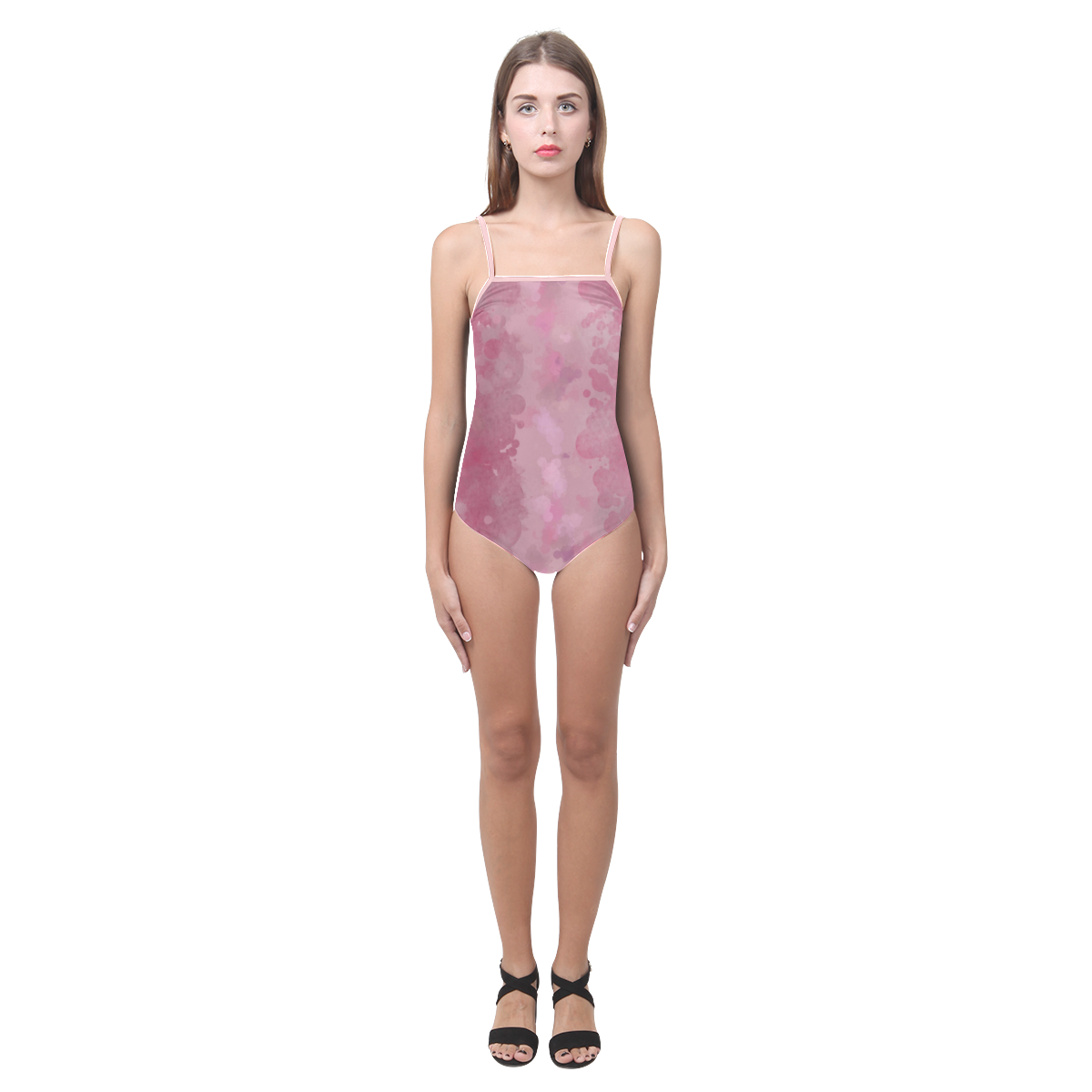 LILAC SURPISE Strap Swimsuit ( Model S05)