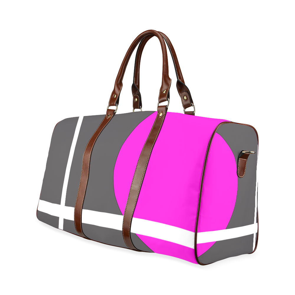 Fuchsia Waterproof Travel Bag/Large (Model 1639)