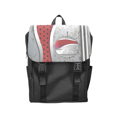 3D metal textured art Casual Shoulders Backpack (Model 1623)