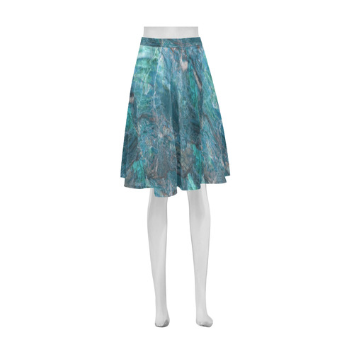 Marble - siena turchese Athena Women's Short Skirt (Model D15)