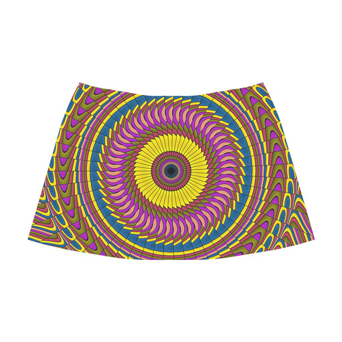 Ornament Mandala Mnemosyne Women's Crepe Skirt (Model D16)