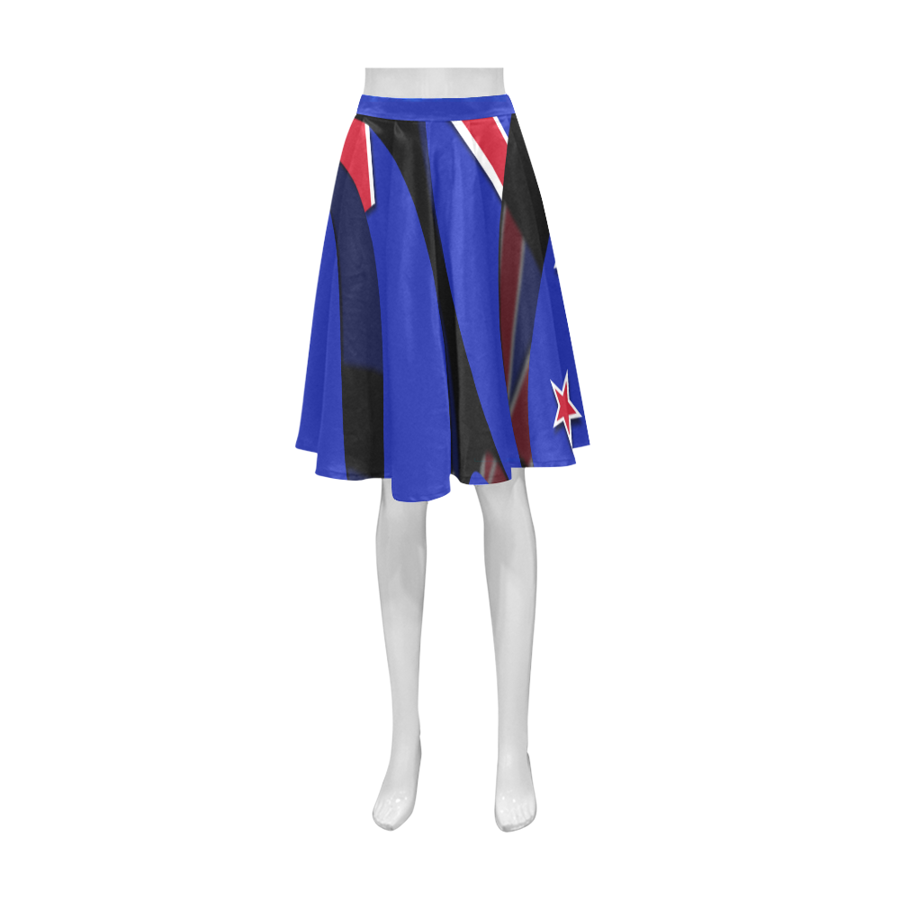 The Flag of New Zealand Athena Women's Short Skirt (Model D15)