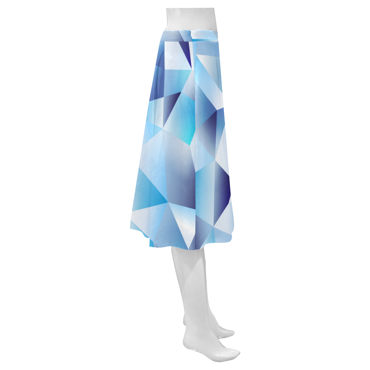 cold as ice Mnemosyne Women's Crepe Skirt (Model D16)
