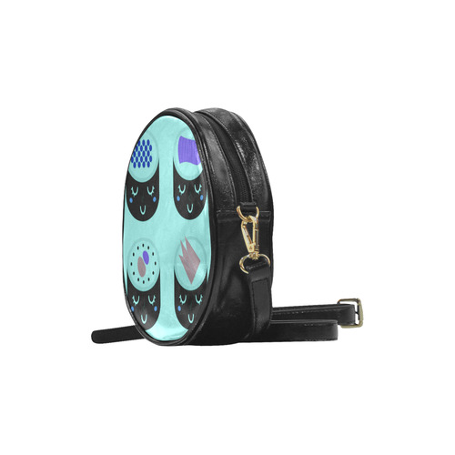 New arrival in Shop. Luxurious smiling "Sushi" designers collection. Art arrival for 2016  Round Sling Bag (Model 1647)