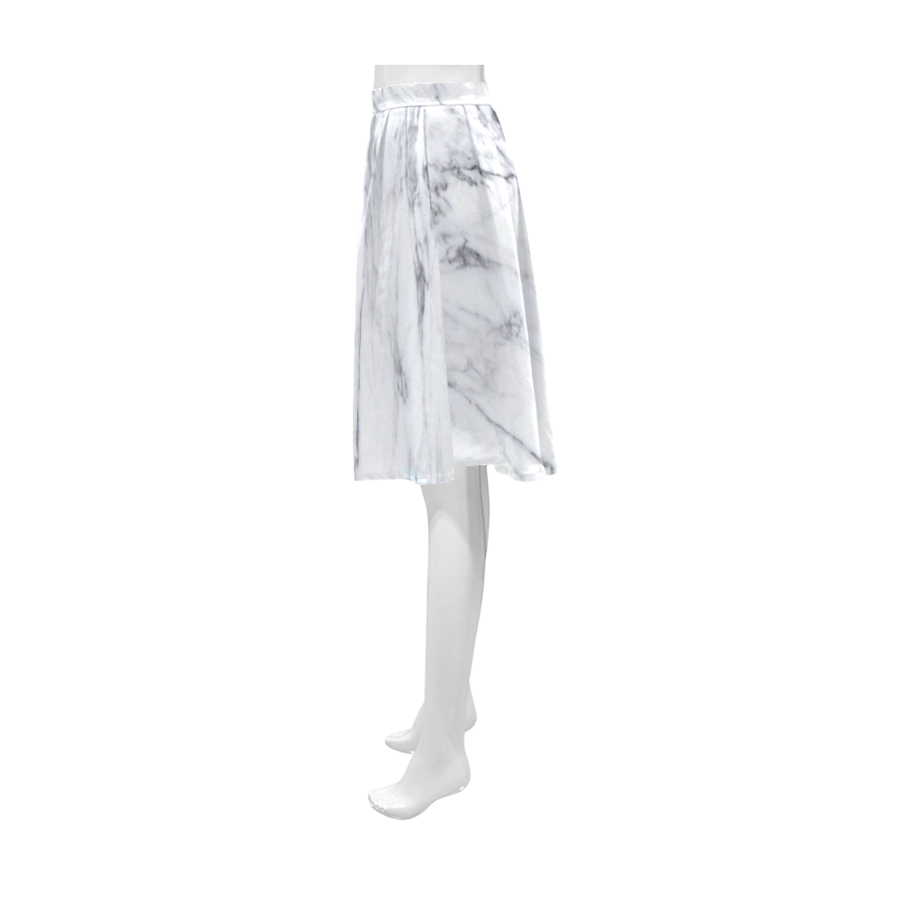 italian Marble,white,Trieste Athena Women's Short Skirt (Model D15)