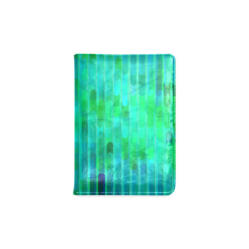 Beautiful Blue Green Abstract Pattern Custom NoteBook A5