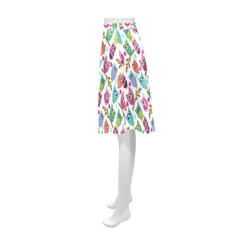 happy owls Athena Women's Short Skirt (Model D15)