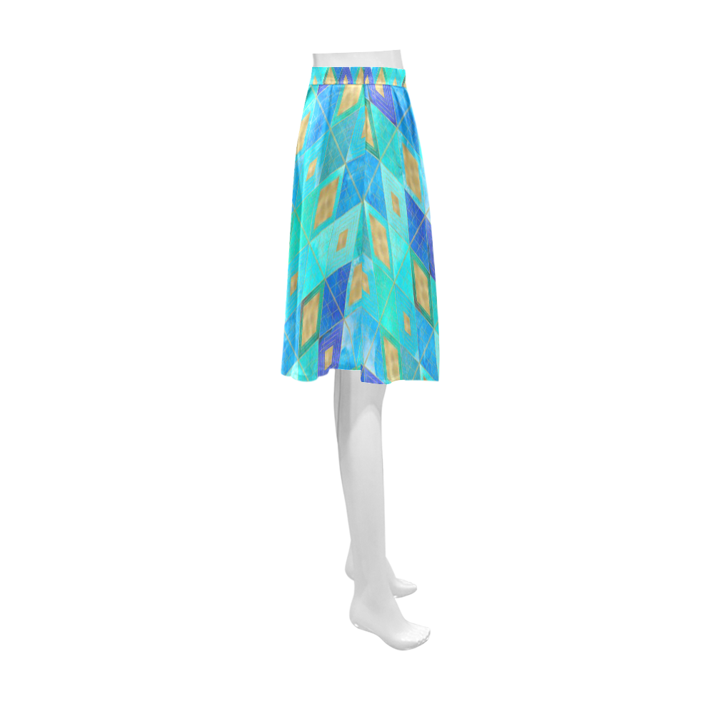 Under water Athena Women's Short Skirt (Model D15)