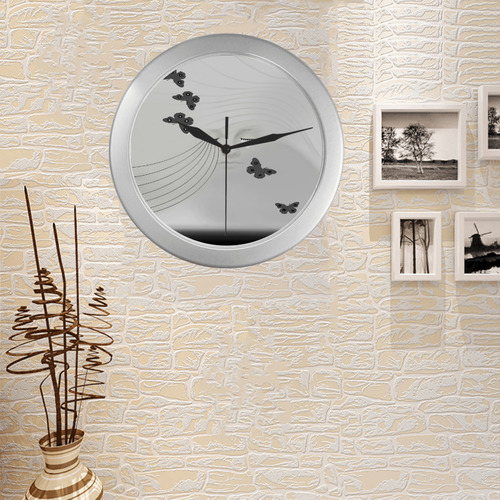A Beautiful Sorrow Silver Color Wall Clock