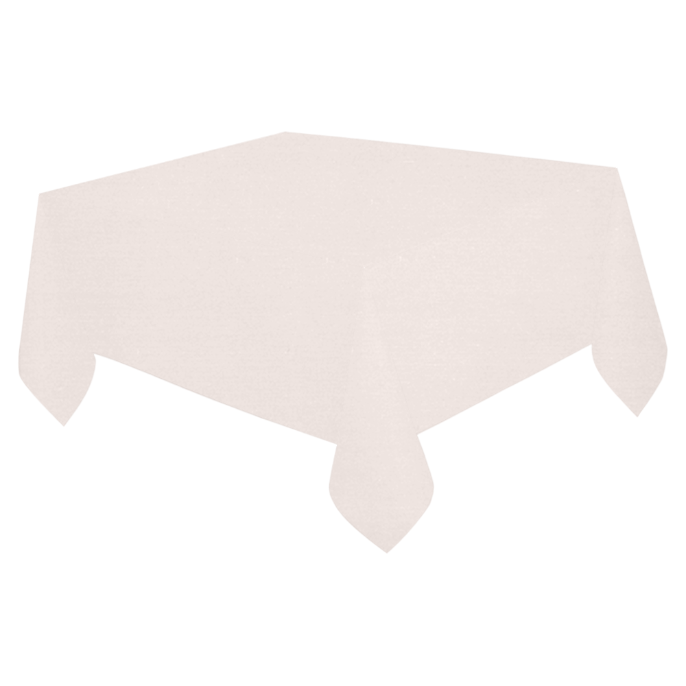 Bridal Blush Cotton Linen Tablecloth 52"x 70"