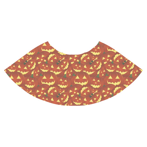 halloween pumpkins Athena Women's Short Skirt (Model D15)