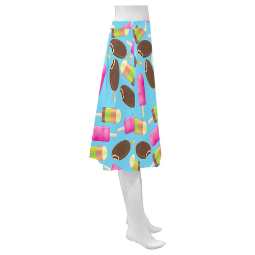 icecream Mnemosyne Women's Crepe Skirt (Model D16)