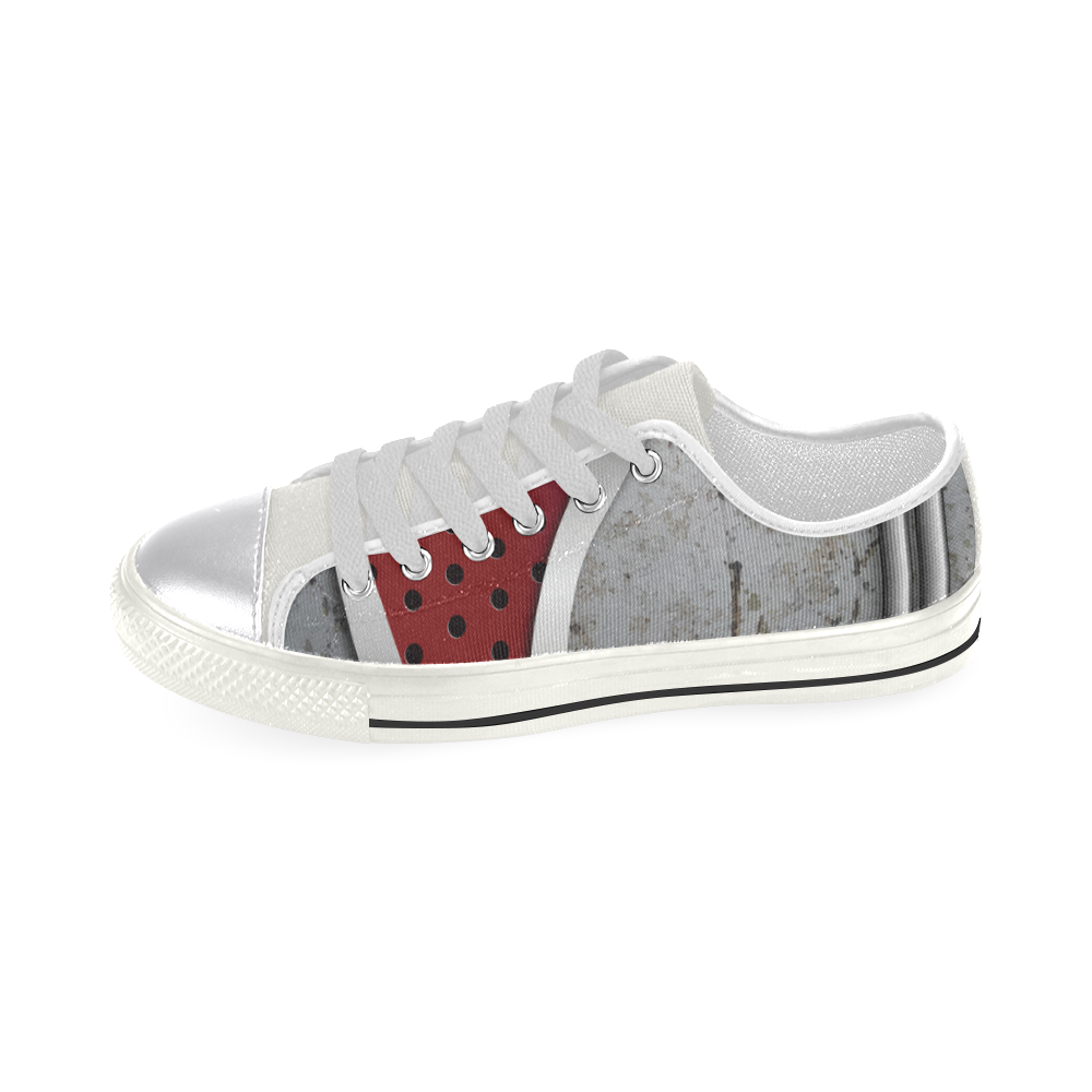 3D metal texture Canvas Women's Shoes/Large Size (Model 018)