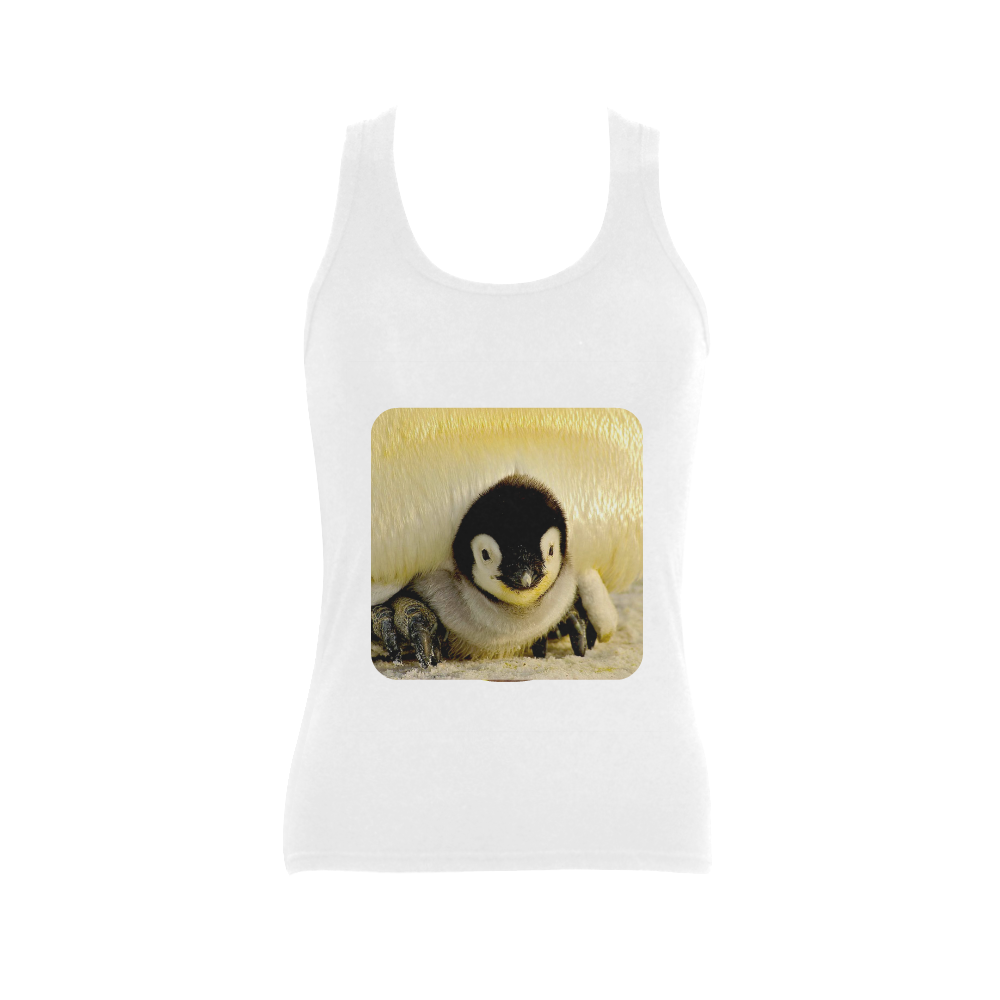 baby penguin Women's Shoulder-Free Tank Top (Model T35)