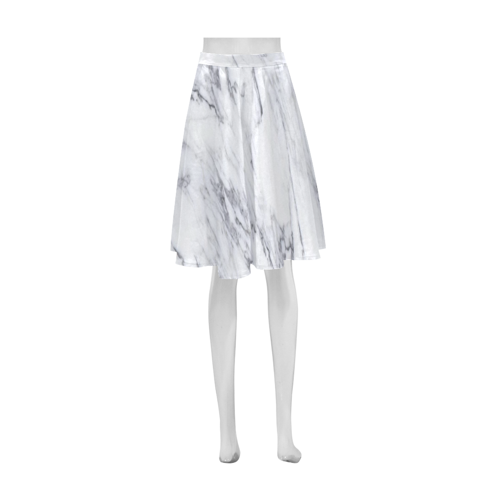 italian Marble,white,Trieste Athena Women's Short Skirt (Model D15)