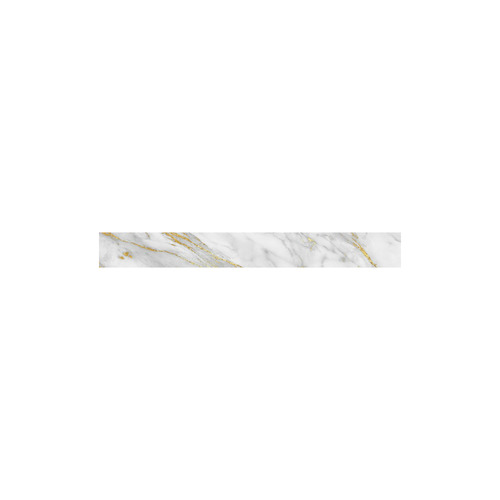 italian Marble, white and gold Athena Women's Short Skirt (Model D15)
