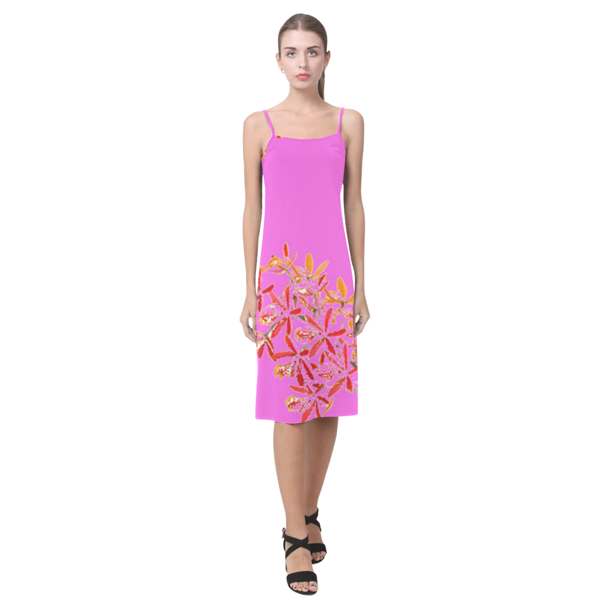 orchid pink Alcestis Slip Dress (Model D05) | ID: D965062