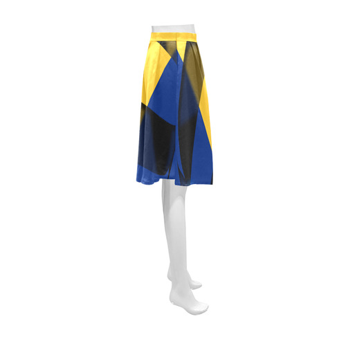 The Flag of Barbados Athena Women's Short Skirt (Model D15)